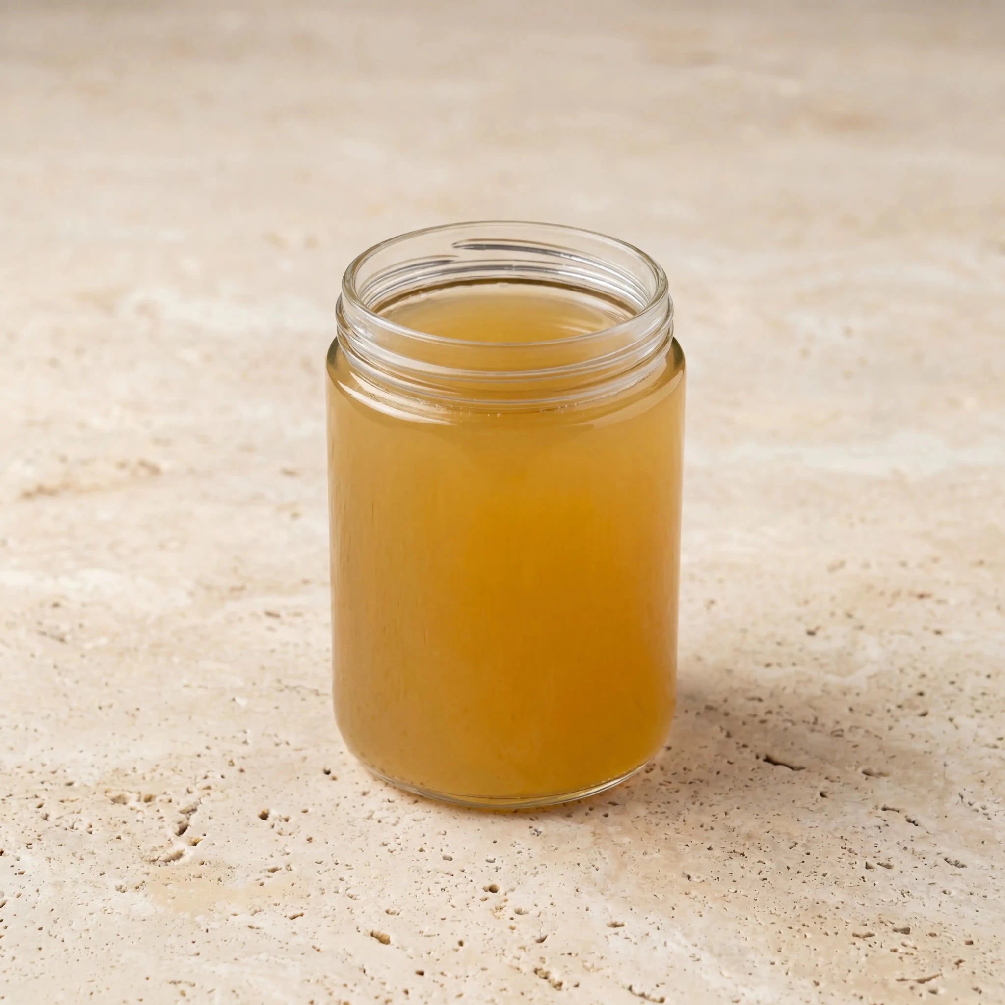 Halal Rinderkraftbrühe im Glas von Reinweide